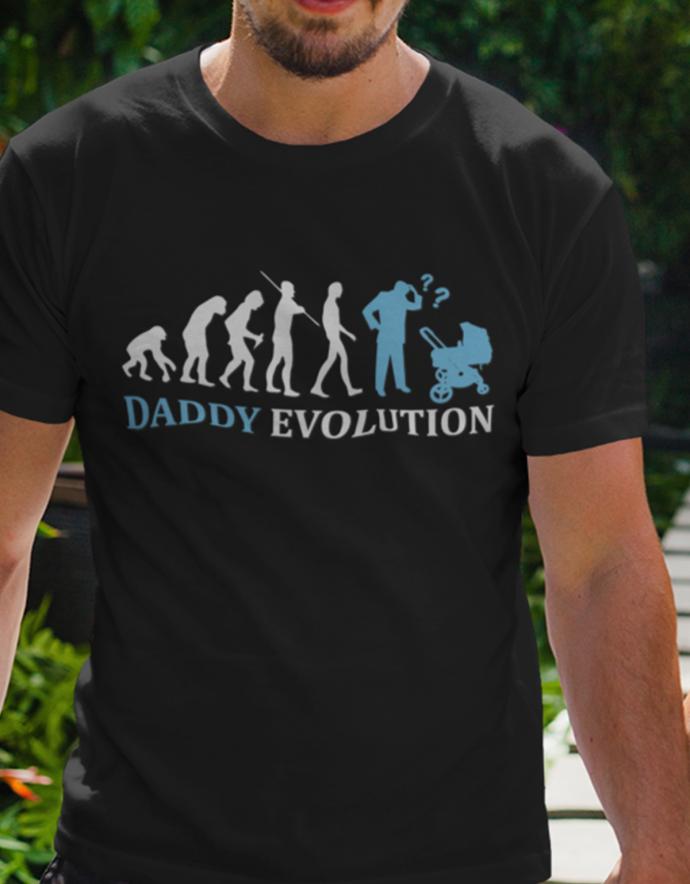 Daddy-Evolution-Papa-Herren-Shirt