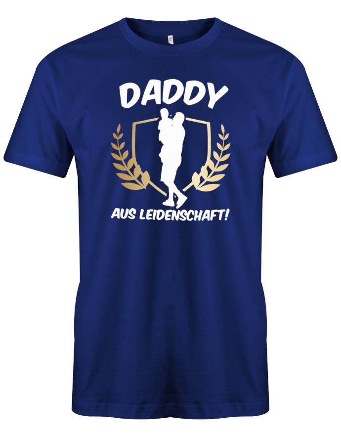 Daddy-aus-Leidenschaft-Herren-T-Shirt-Royalblau