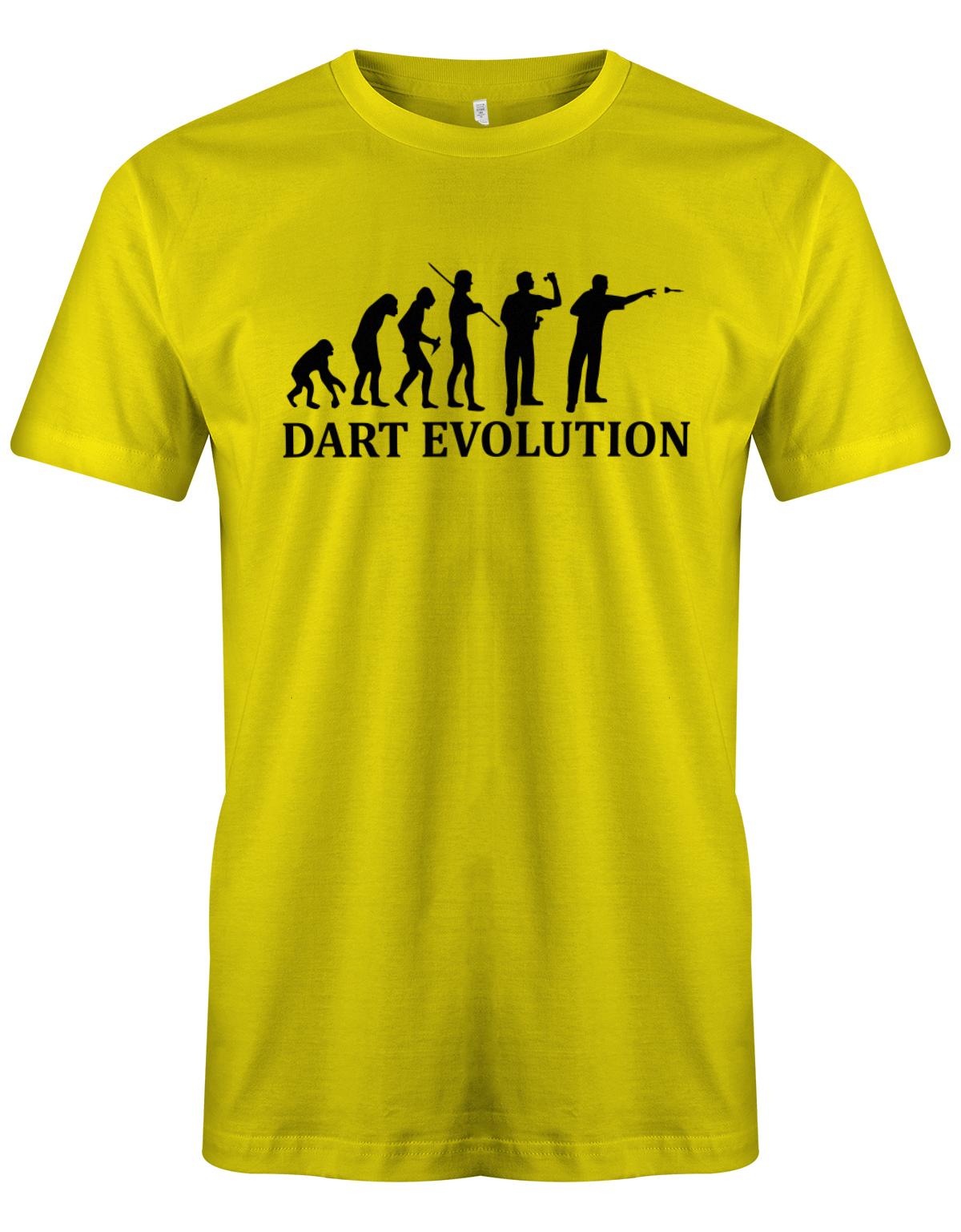 Dart Evolution - Herren Dart T-Shirt gelb