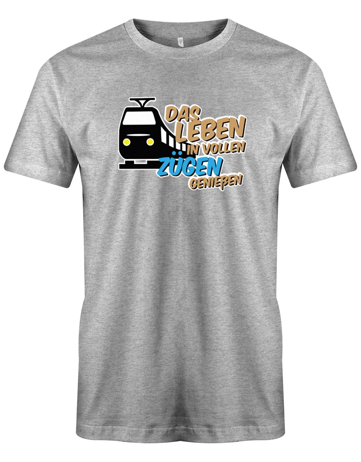 Das-Leben-in-vollen-Z-gen-geniessen-Herren-Shirt-Grau