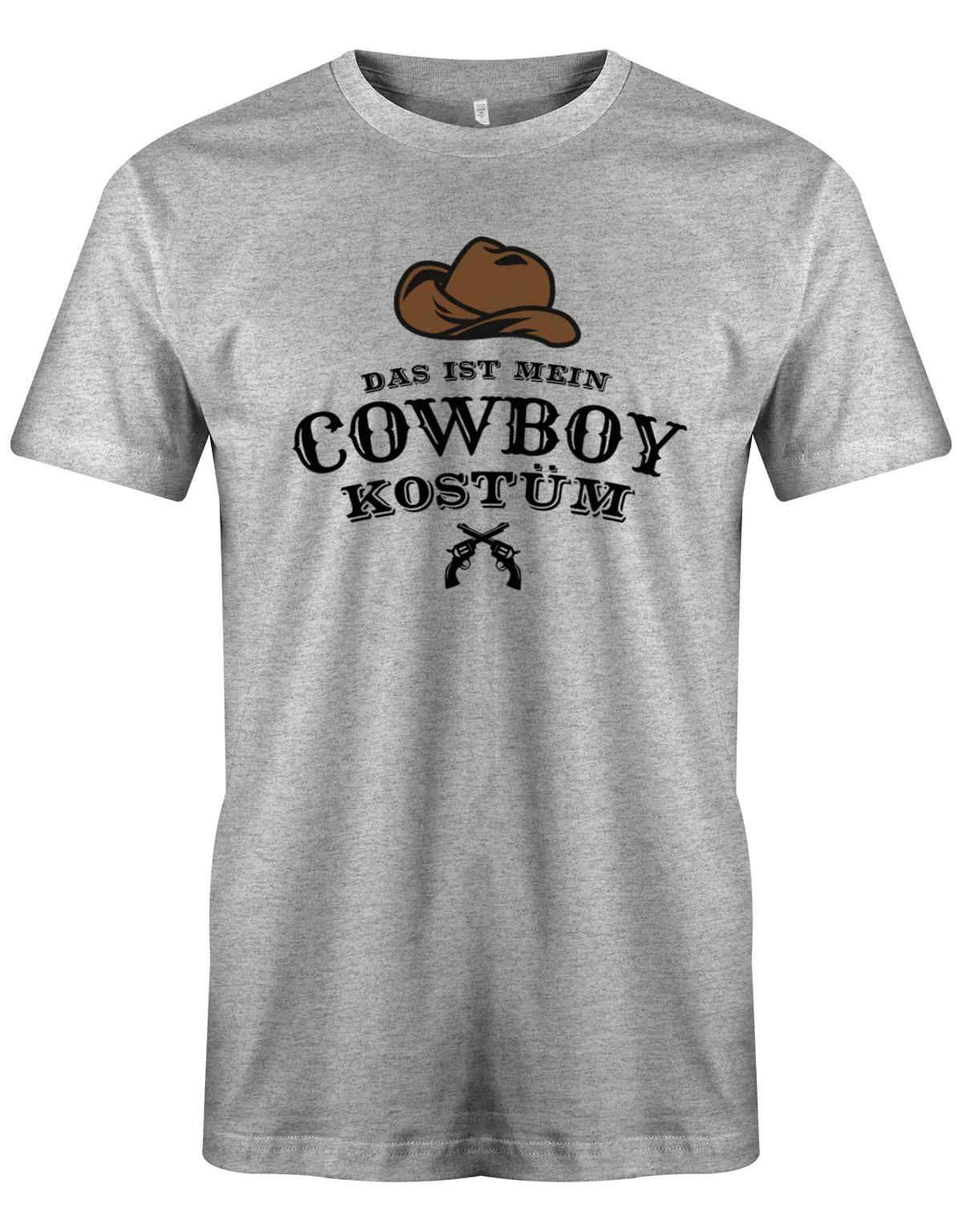 Das-ist-mein-Cowboy-Kost-m-revolver-Hut-Fasching-Karneval-Verkleidung-Shirt-Grau
