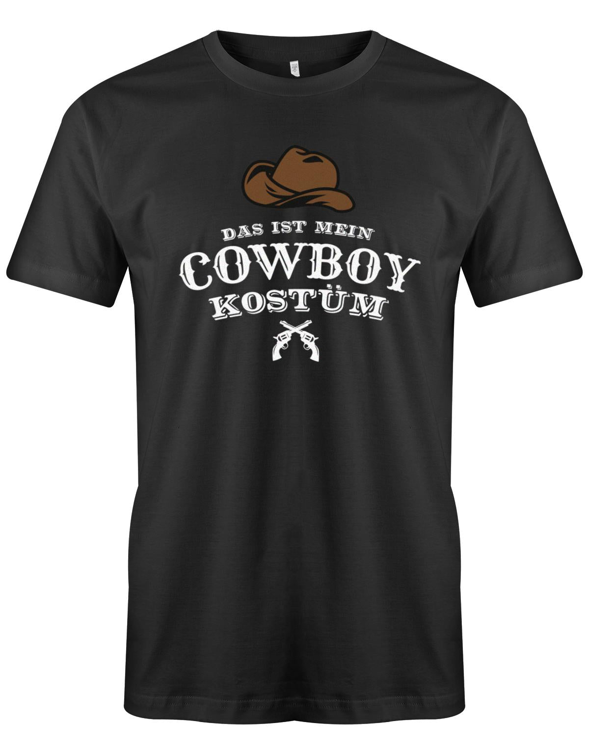 Das-ist-mein-Cowboy-Kost-m-revolver-Hut-Fasching-Karneval-Verkleidung-Shirt-SChwarz