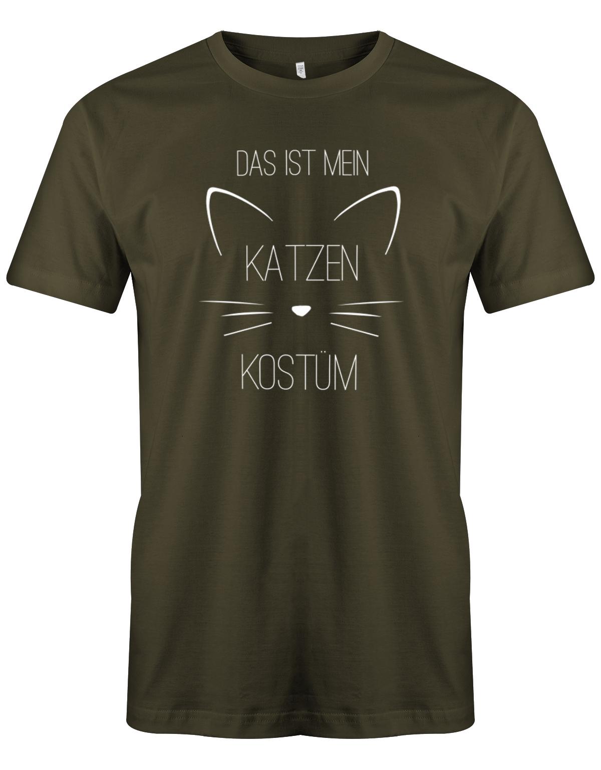 Das-ist-mein-Katzenkost-m-Fasching-Karneval-verkleidung-Shirt-Herren-Army
