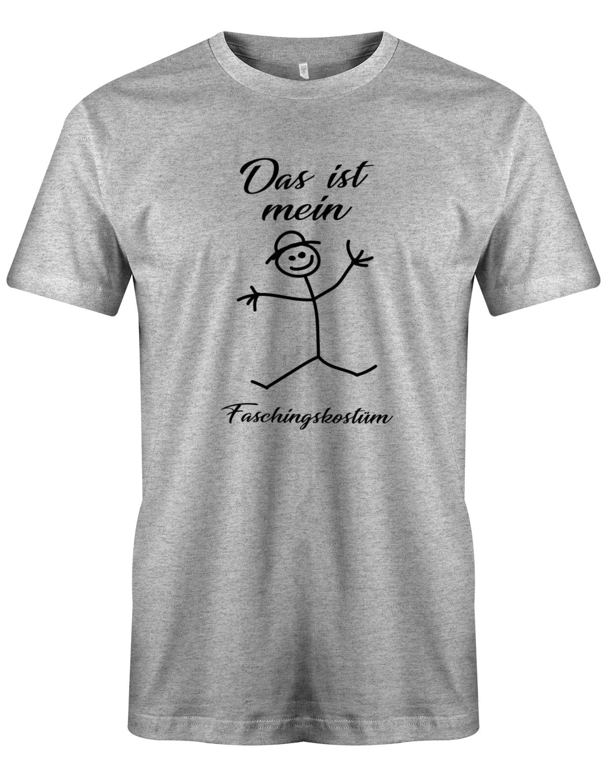 Das-ist-mein-faschingskost-m-Strichm-nnchen-Herren-fasching-Shirt-Grau