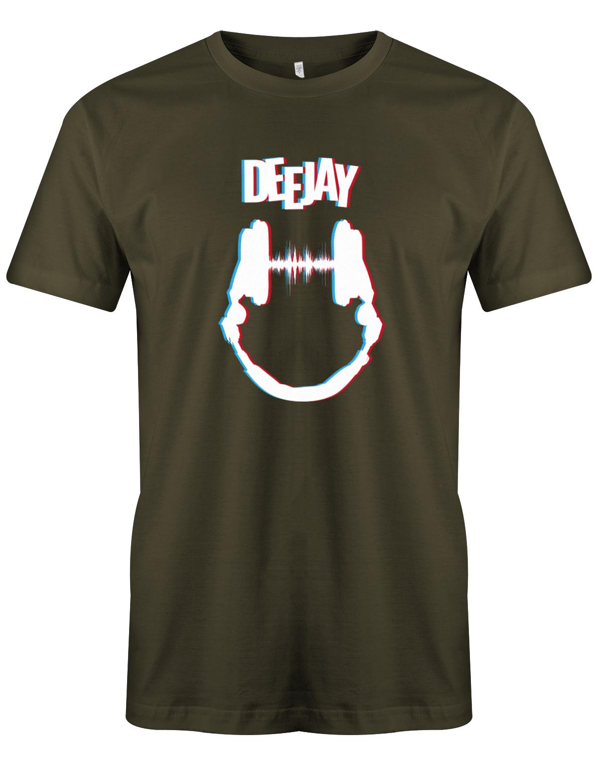 DeeJAY-Kopfh-rer-DJ-Herren-Grau-Shirt-Army
