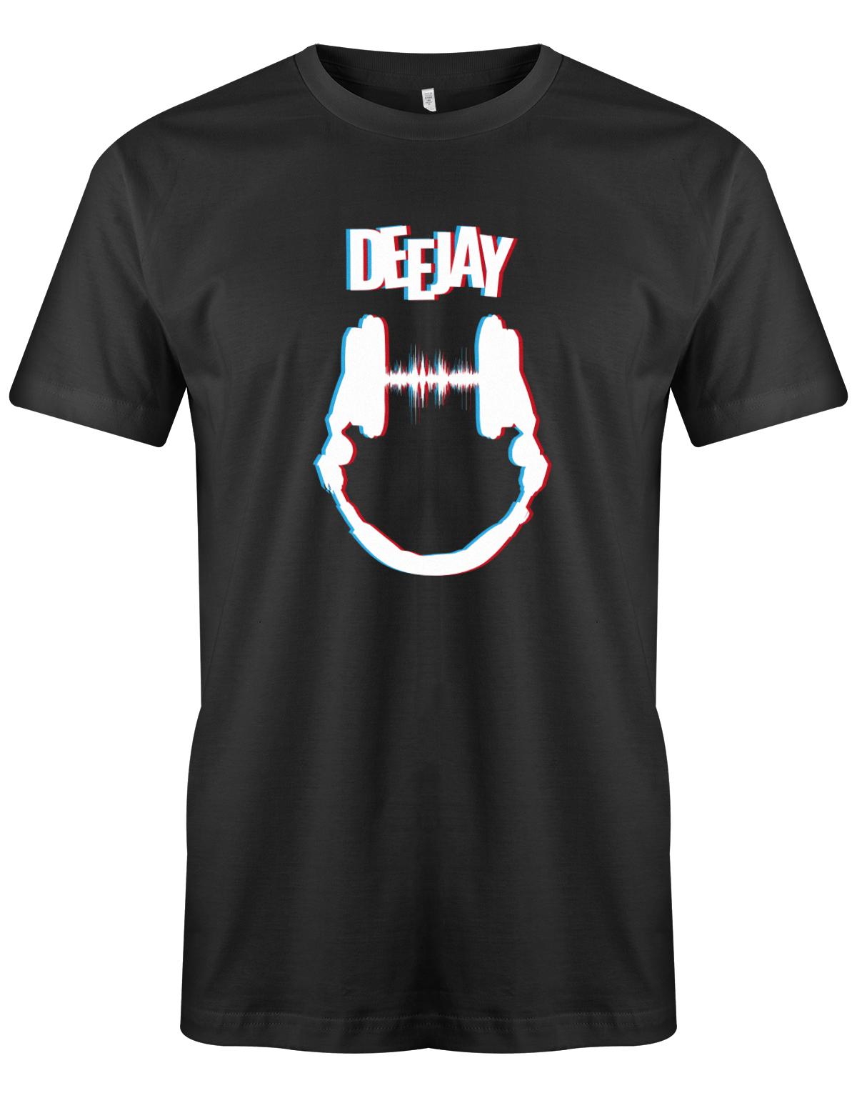 DeeJAY-Kopfh-rer-DJ-Herren-Grau-Shirt-SChwarz
