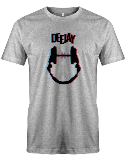 DeeJAY-Kopfh-rer-DJ-Herren-Grau-Shirt