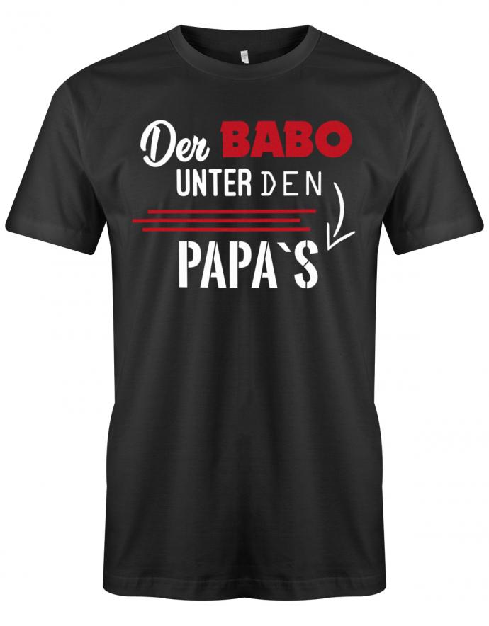 Papa T-Shirt - Der Babo unter den Papas Schwarz