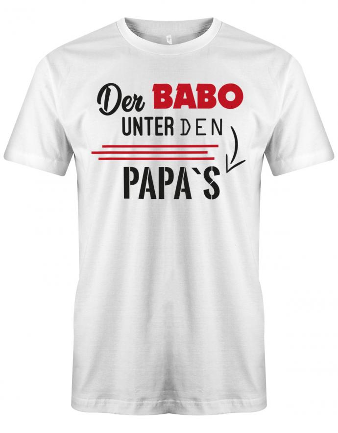 Papa T-Shirt - Der Babo unter den Papas Weiss
