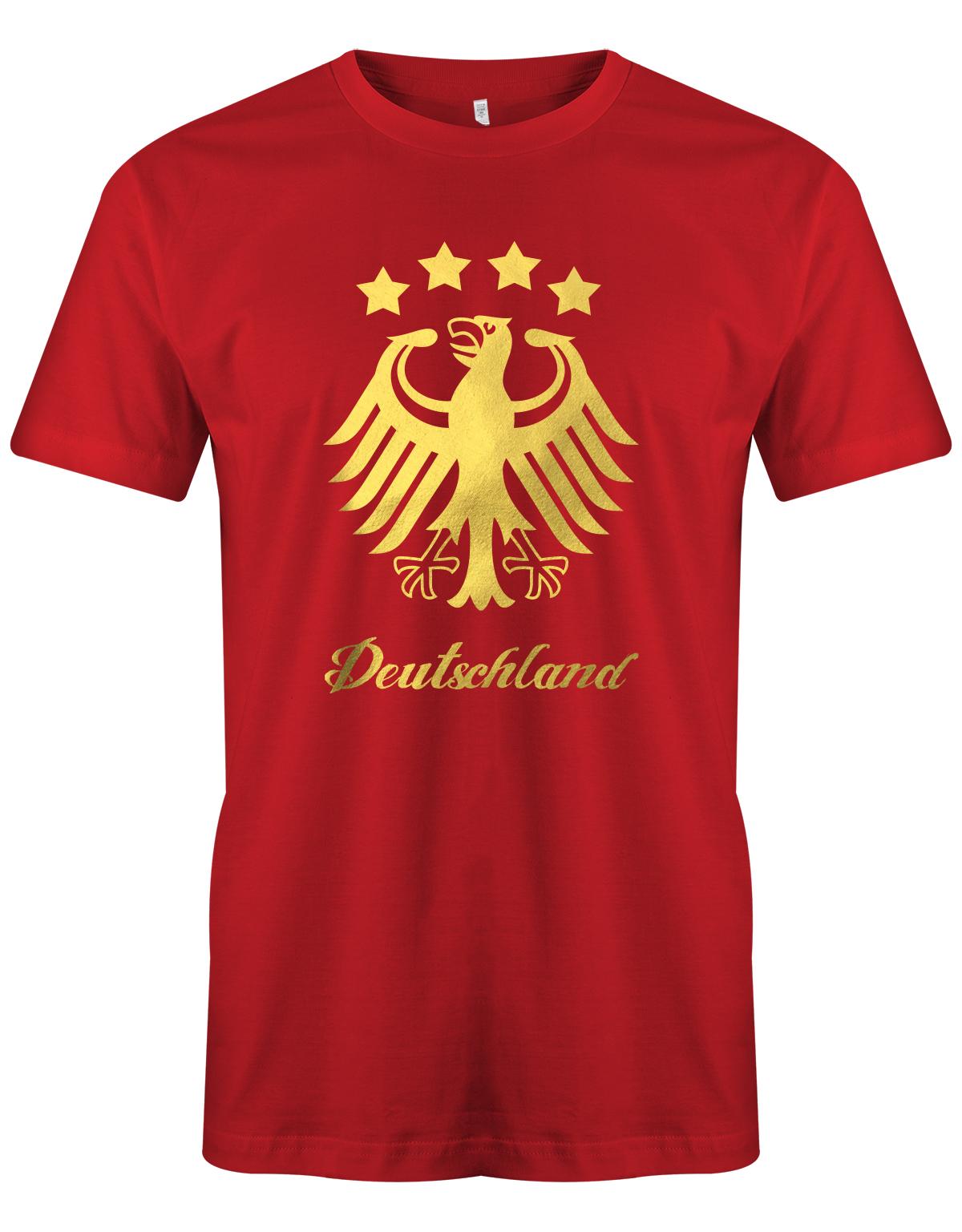 Deutschland Adler 4 Sterne WM - Gold - Herren T-Shirt