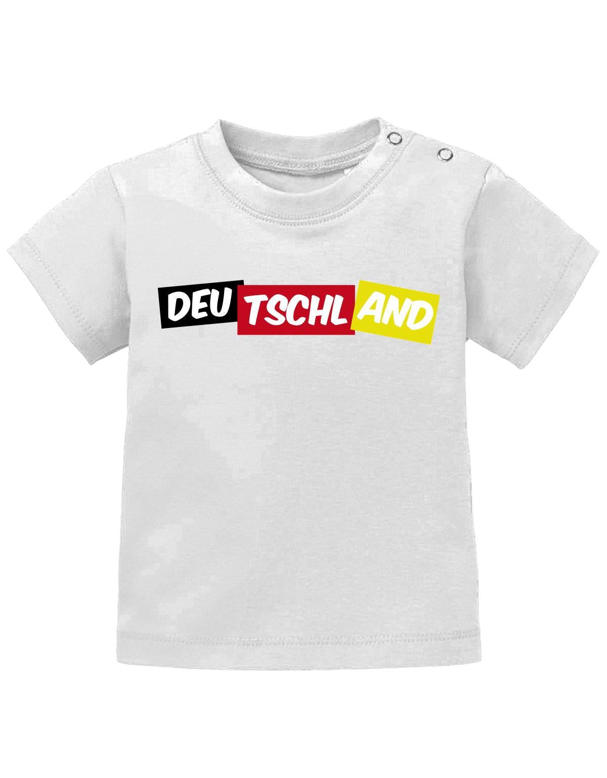 Deutschland - Bauklotz - EM WM - Fan - Baby T-Shirt