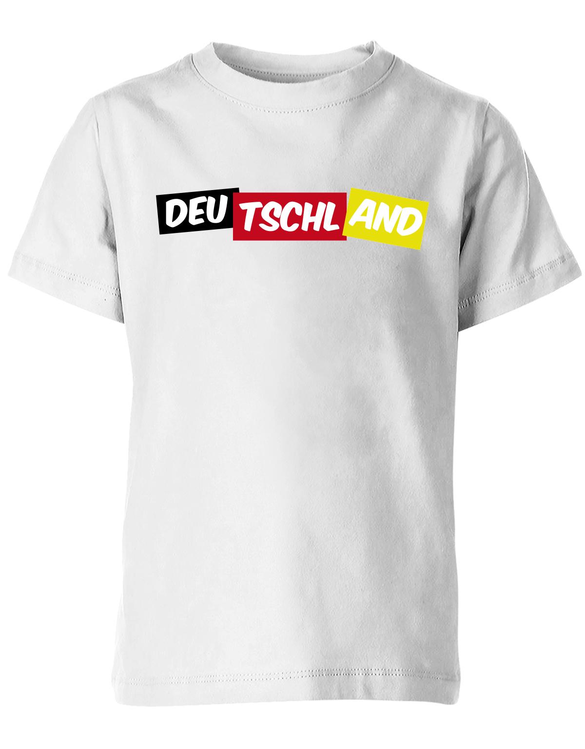 Deutschland - Bauklotz - WM EM - Fan - Kinder T-Shirt