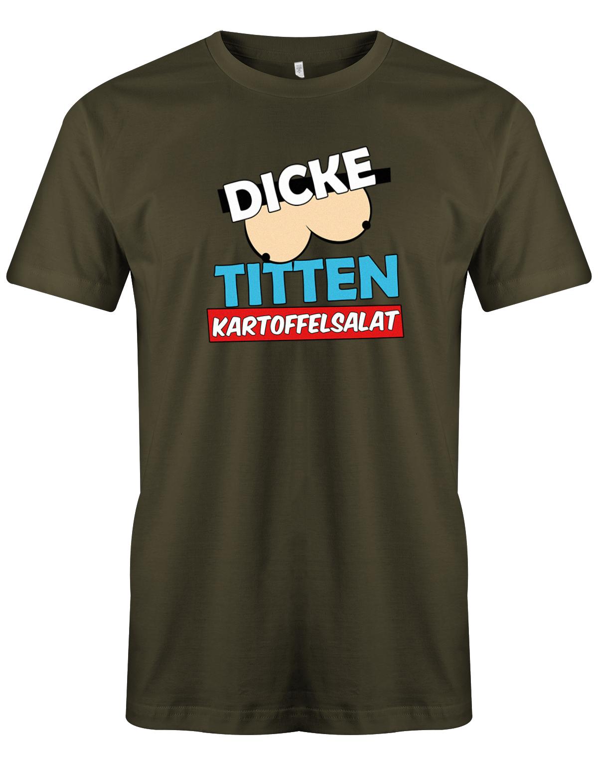 Dicke-Titten-Kartoffelsalat-Herren-Shirt-army