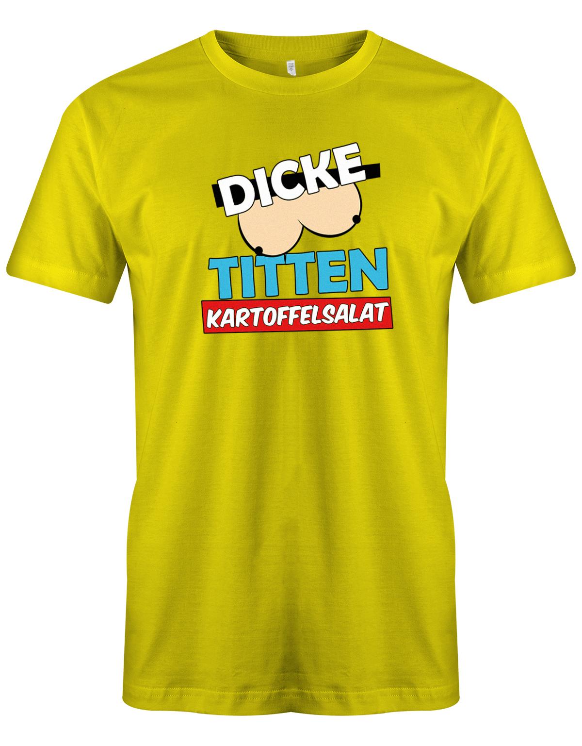 Dicke-Titten-Kartoffelsalat-Herren-Shirt-gelb