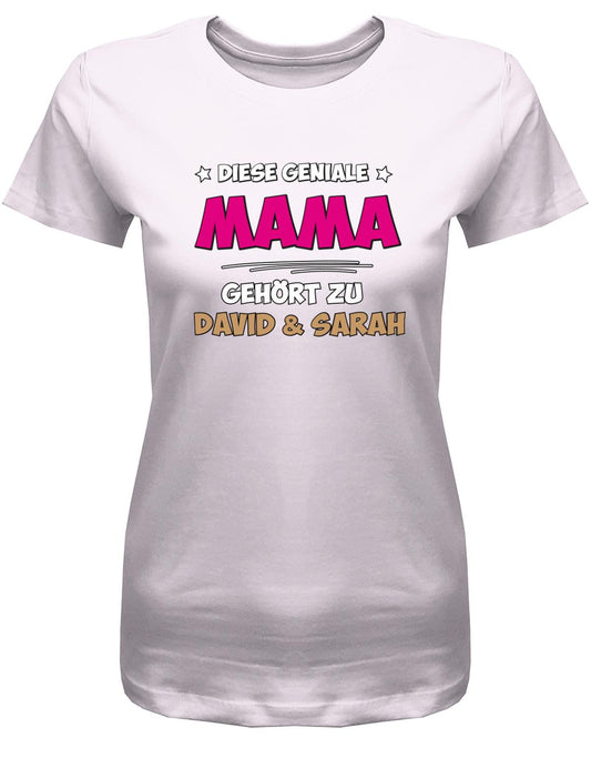 Diese-geniale-Mama-geh-rt-zu-Wunschnamen-Damen-Mama-Shirt-Rosa