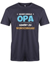 Opa Shirt personalisiert mit Namen der Enkelkinder. Dieser geniale Opa gehört zu Namen der Enkel Navy