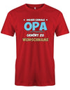 Opa Shirt personalisiert mit Namen der Enkelkinder. Dieser geniale Opa gehört zu Namen der Enkel Rot