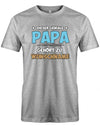 Dieser geniale Papa gehört zu Wunschname - Personalisierbar mit deinem Wunschnamen - Papa Shirt Herren myShirtStore Grau