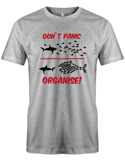 Dont-Panic-Organise-Herreen-Shirt-Grau
