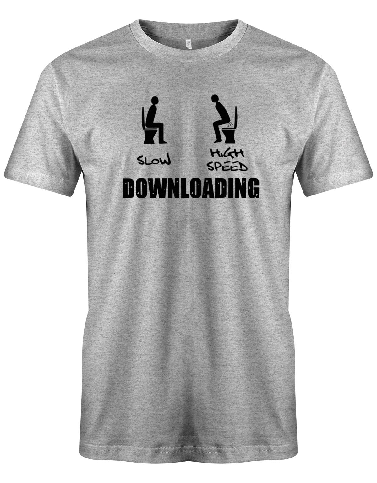 Downloading-Slow-Highspeed-Gamer-Shirt-Grau