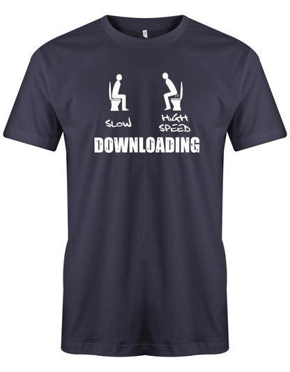 Downloading-Slow-Highspeed-Gamer-Shirt-Navy