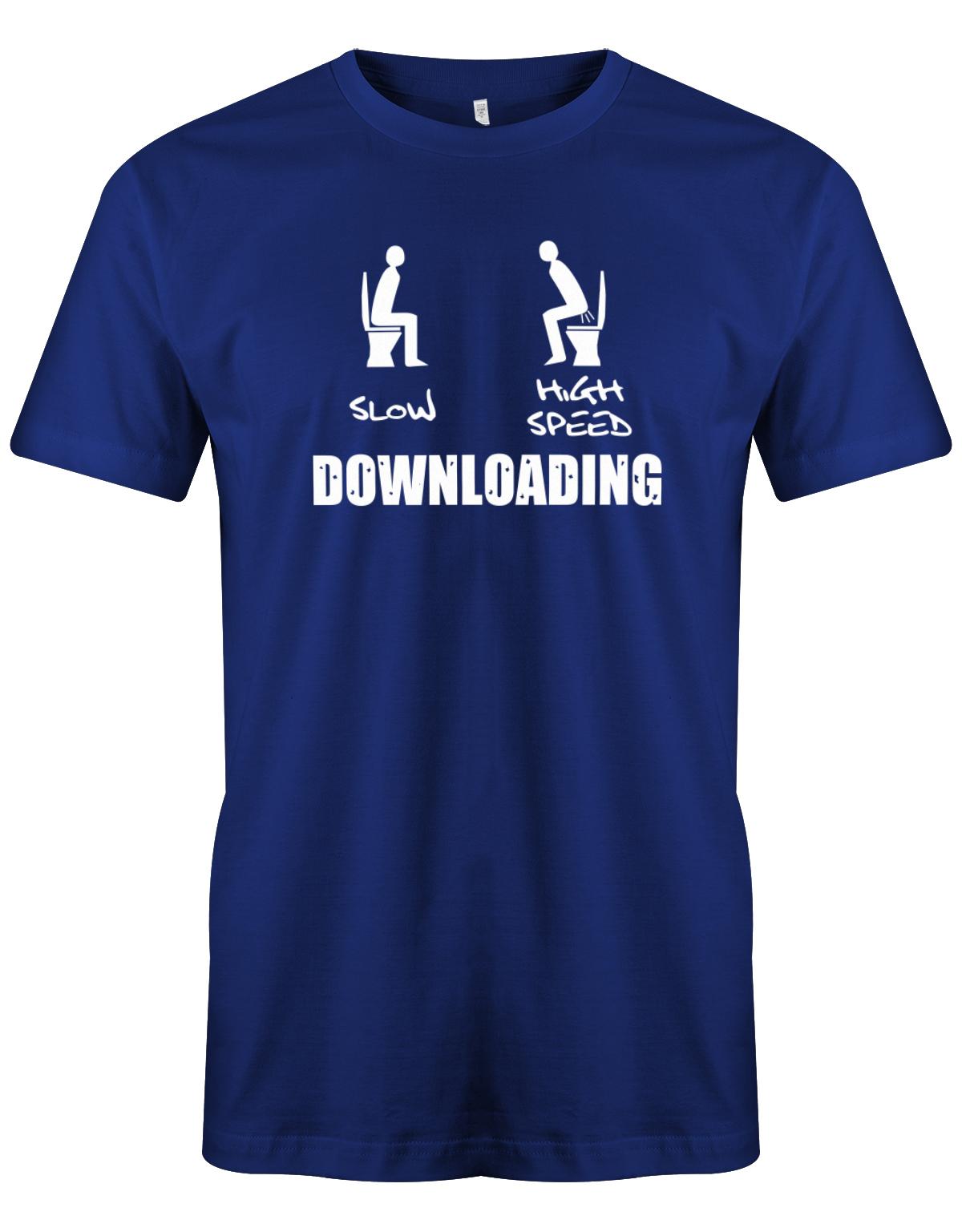 Downloading-Slow-Highspeed-Gamer-Shirt-Royalblau