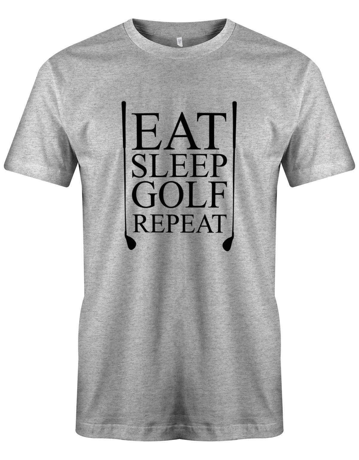 East-Sleep-golf-Repeat-Herren-Shirt-Grau