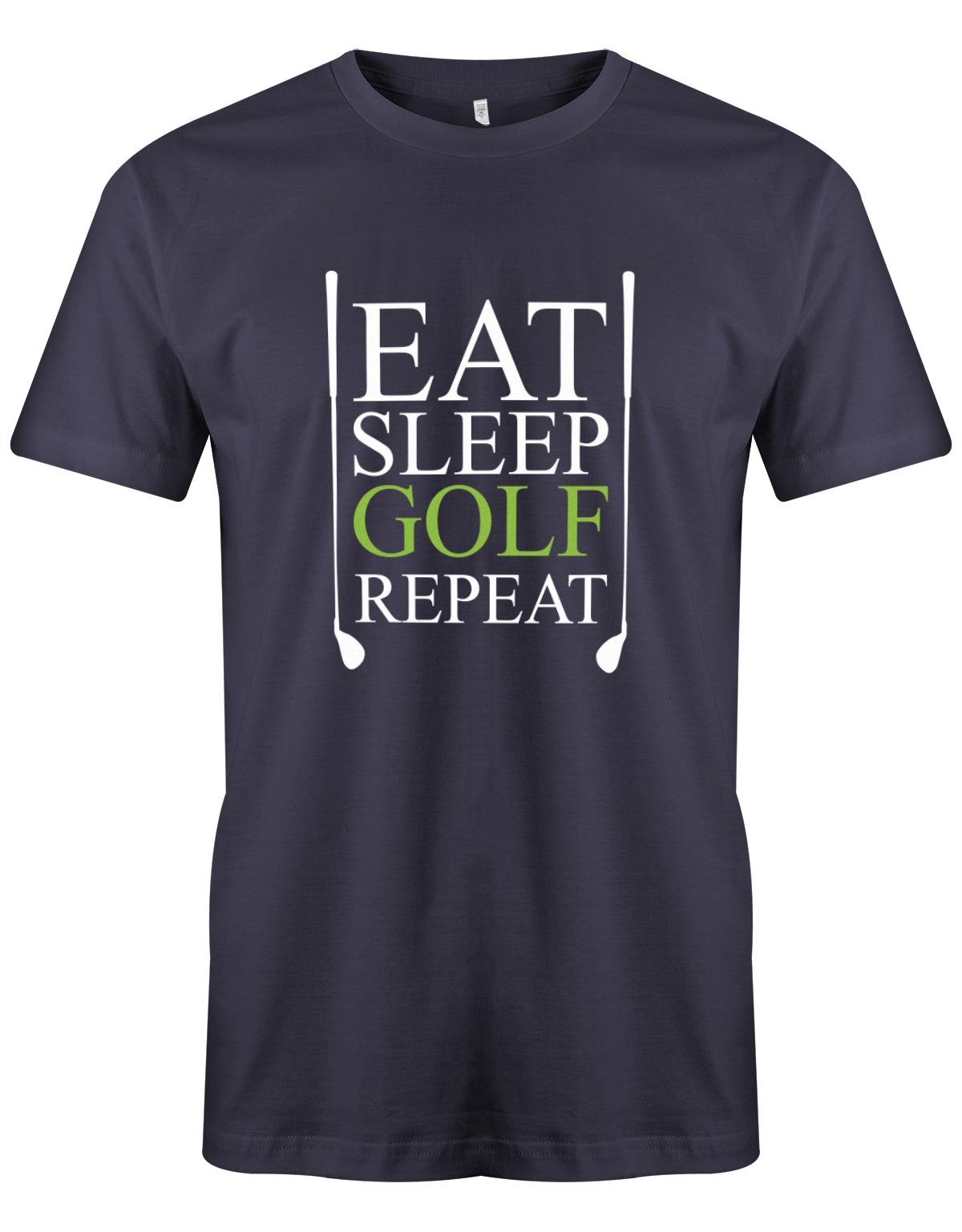 East-Sleep-golf-Repeat-Herren-Shirt-NAvy