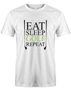 East-Sleep-golf-Repeat-Herren-Shirt-Weiss