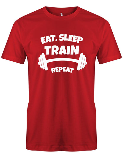 Eat-Sleep-Train-Repeat-herren-Bodybuilder-Shirt-Rot