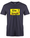 Ehe-Single-JGA-Shirt-Herren-Navy