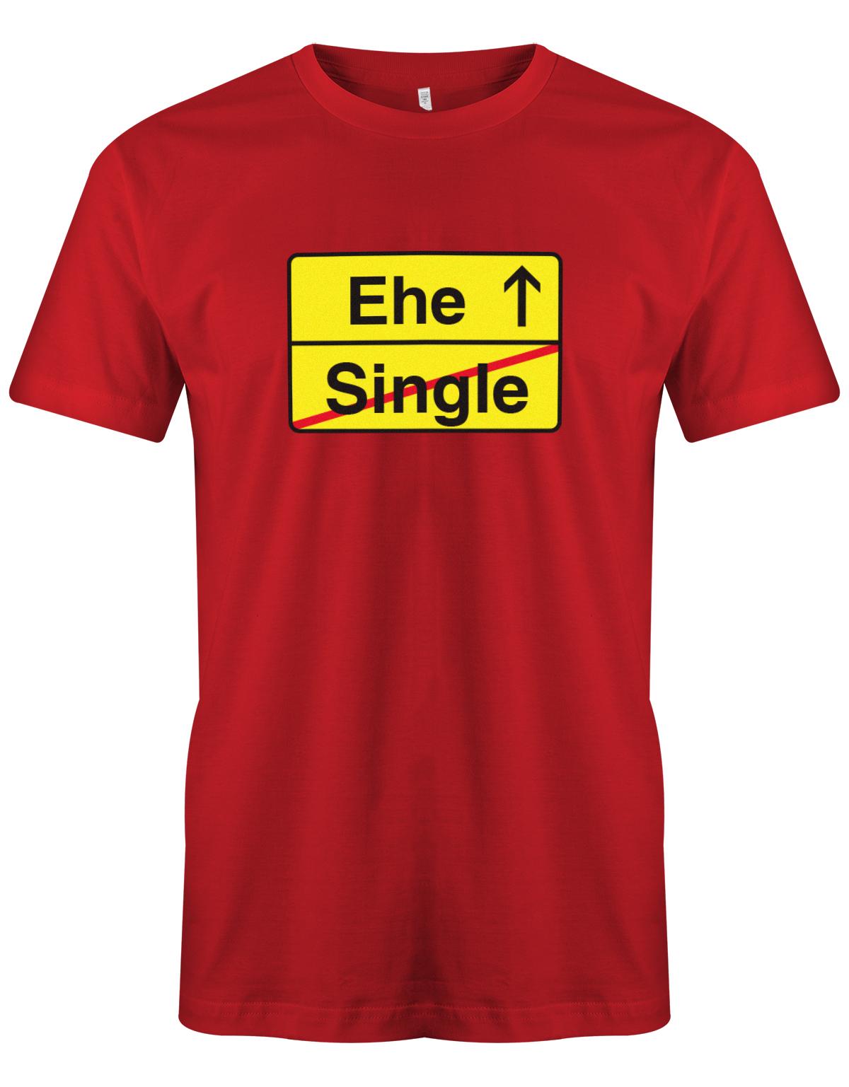 Ehe-Single-JGA-Shirt-Herren-Rot