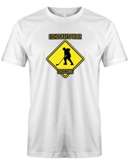 Eishockeyspieler-Crossing-Eishockey-Shirt-Herren-Weiss