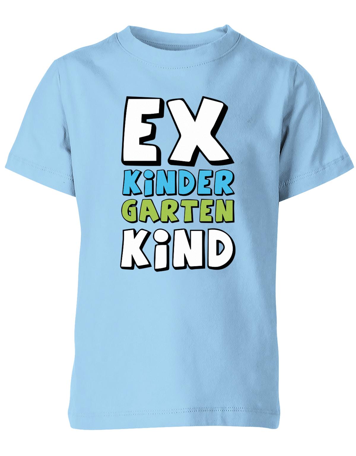 EX Kindergarten Kind - Kita Abgänger 2023 - Kinder T-Shirt Hellblau