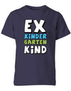 Kita Shirt 24 EX Kindergarten Kind - Kita Abgänger 2024 - Kinder T-Shirt Kindergarten Abgänger T-Shirt Navy
