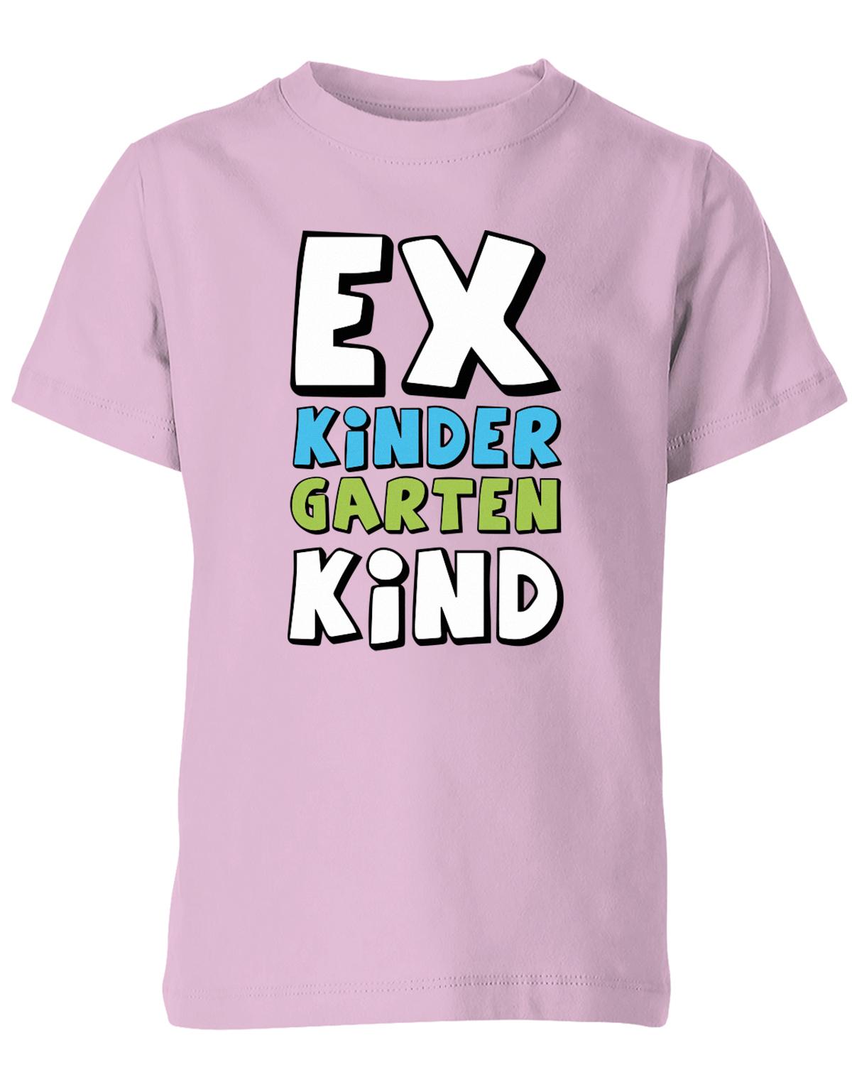 Kita Shirt 24 EX Kindergarten Kind - Kita Abgänger 2024 - Kinder T-Shirt Kindergarten Abgänger T-Shirt  Rosa