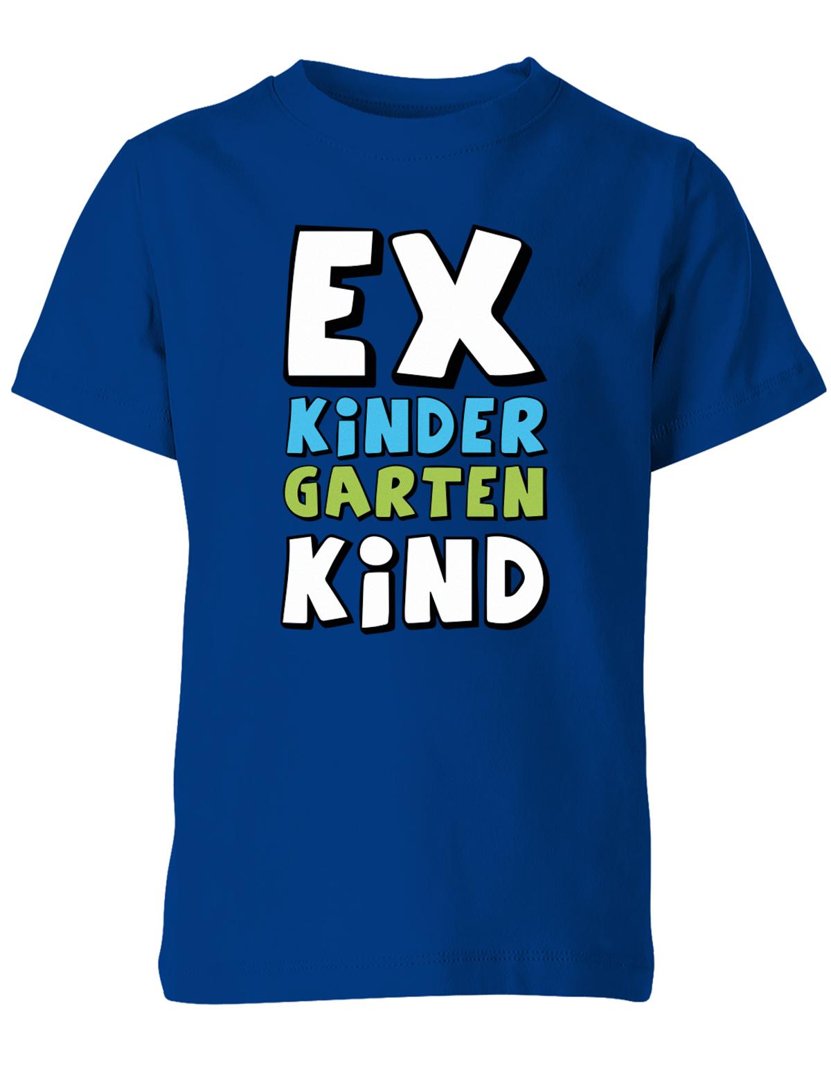 EX Kindergarten Kind - Kita Abgänger 2023 - Kinder T-Shirt Royalblau