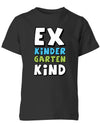 Kita Shirt 24 EX Kindergarten Kind - Kita Abgänger 2024 - Kinder T-Shirt Kindergarten Abgänger T-Shirt schwarz