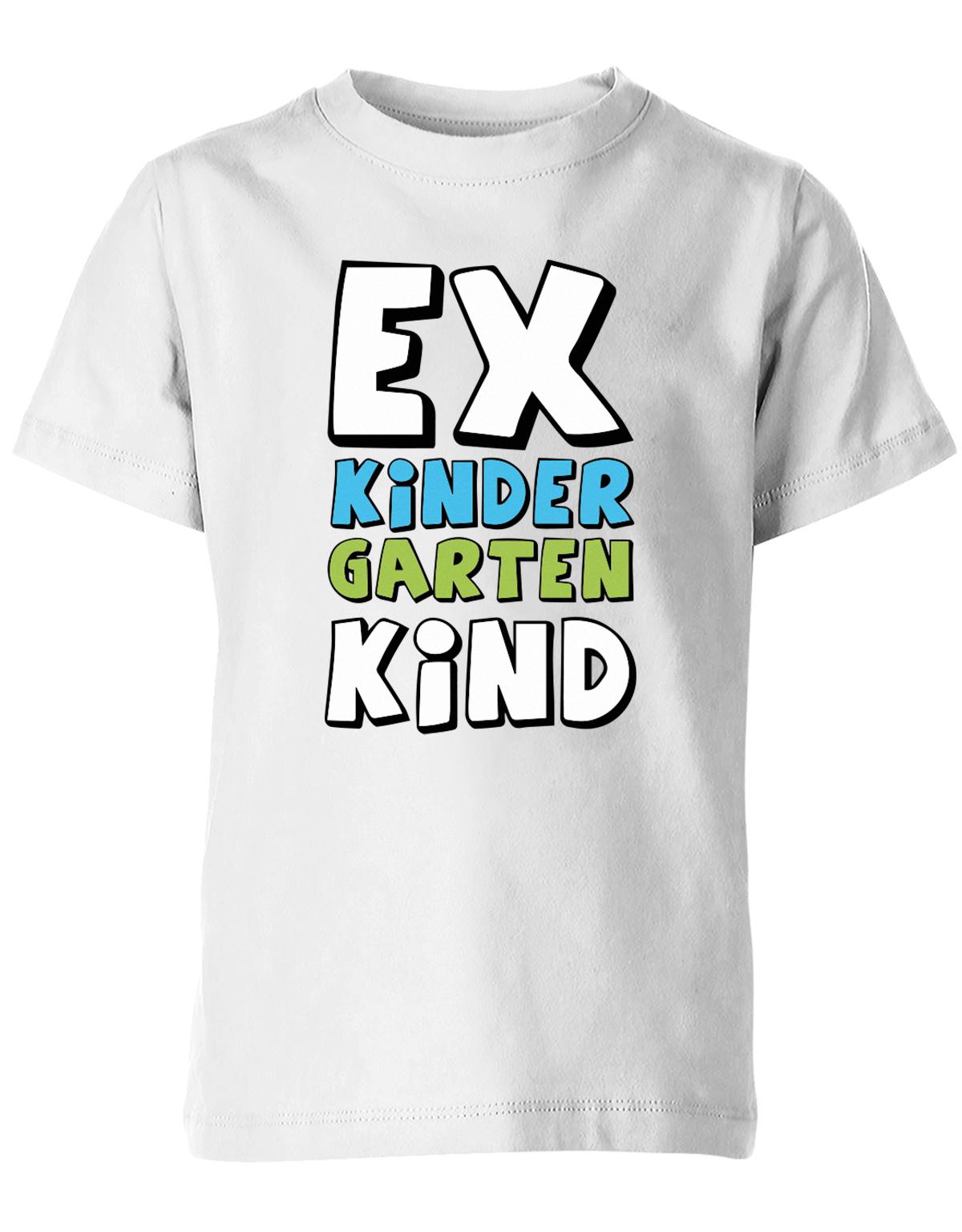 EX Kindergarten Kind - Kita Abgänger 2023 - Kinder T-Shirt Weiss