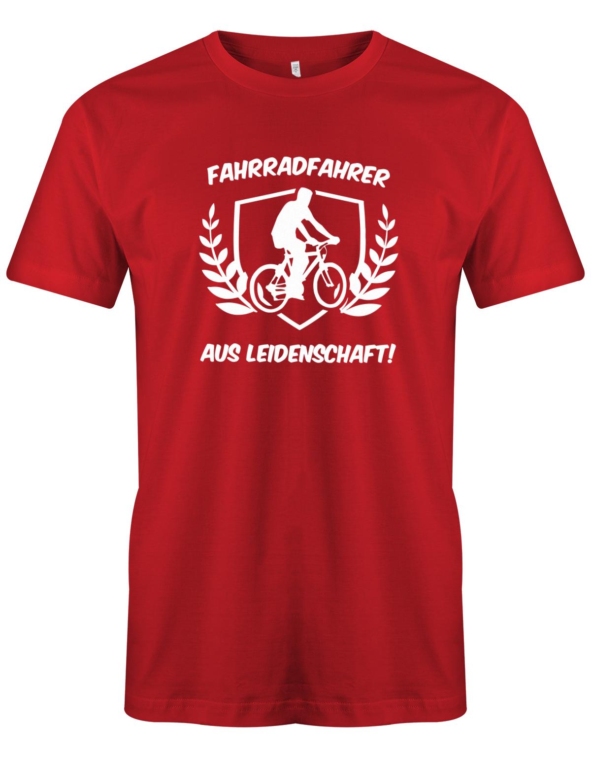 Fahrradfahrer-aus-Leidenschaft-Herren-Shirt-Rot
