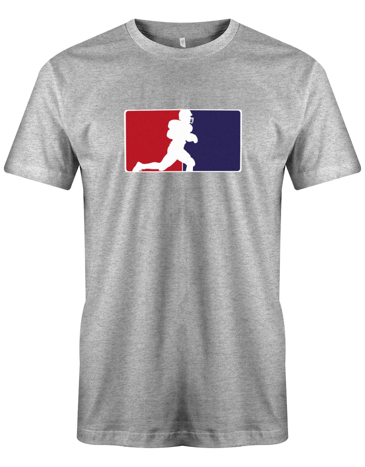 Football-Logo-Herren-Shirt-Grau