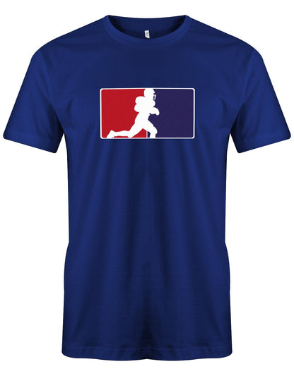 Football-Logo-Herren-Shirt-Royalblau