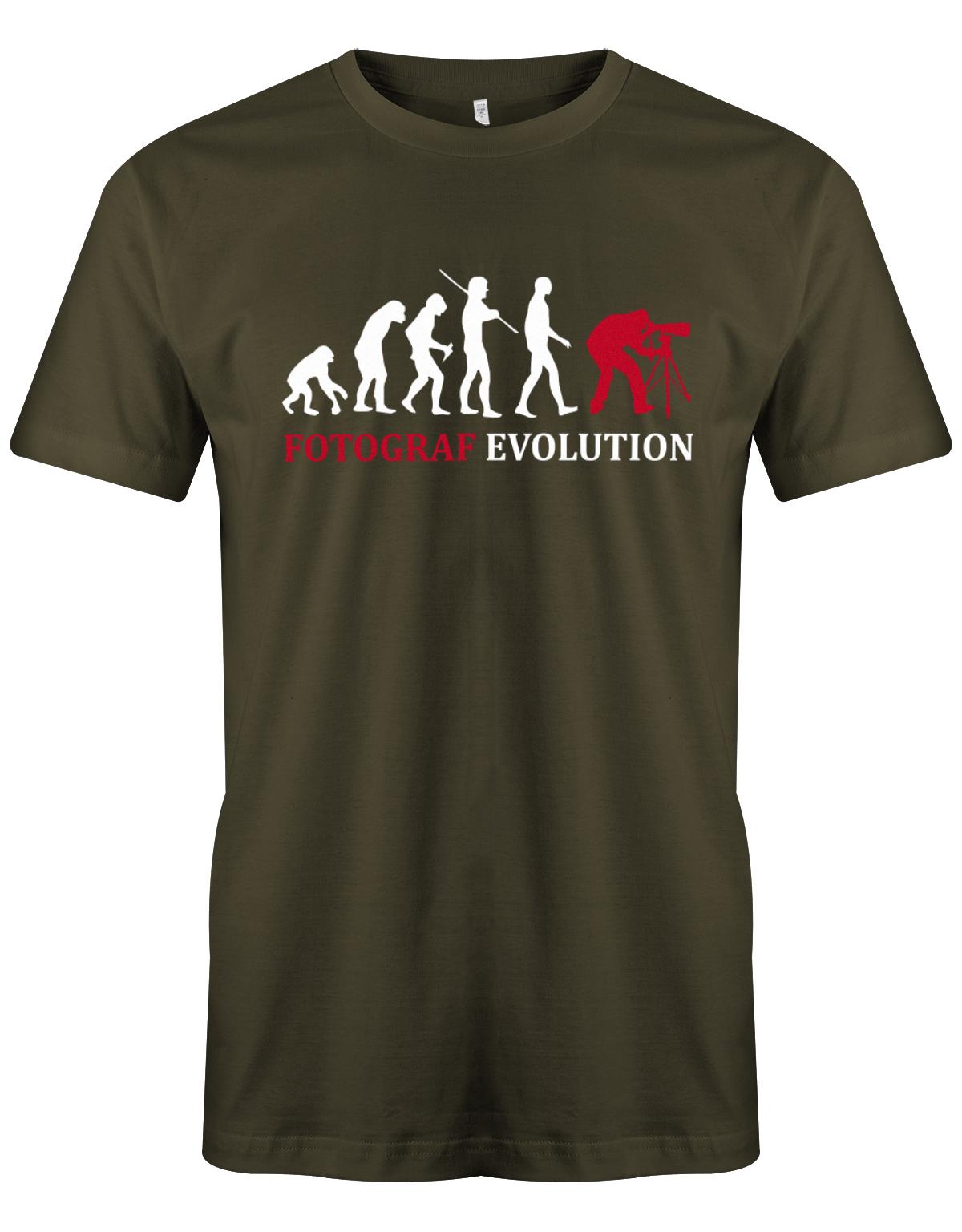 Fotografen Männer Shirt - Fotograf Evolution Army