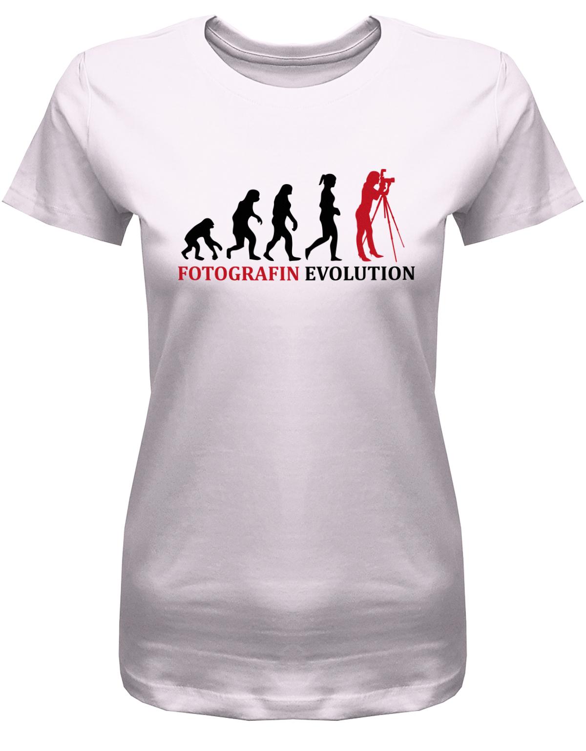 Fotografin-Evolution-Damen-Shirt-Rosa