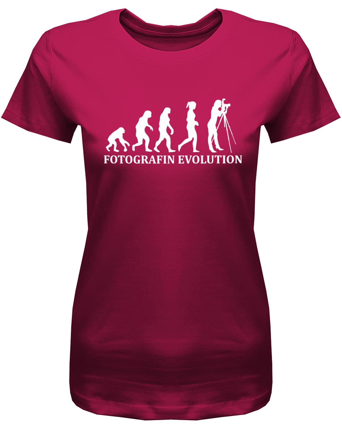 Fotografin-Evolution-Damen-Shirt-Sorbet