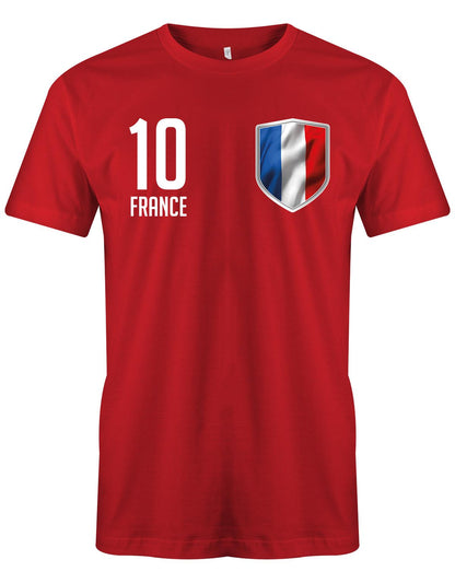 France-10-Herren-Shirt-Rot