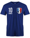 France-10-Herren-Shirt-Royalblau