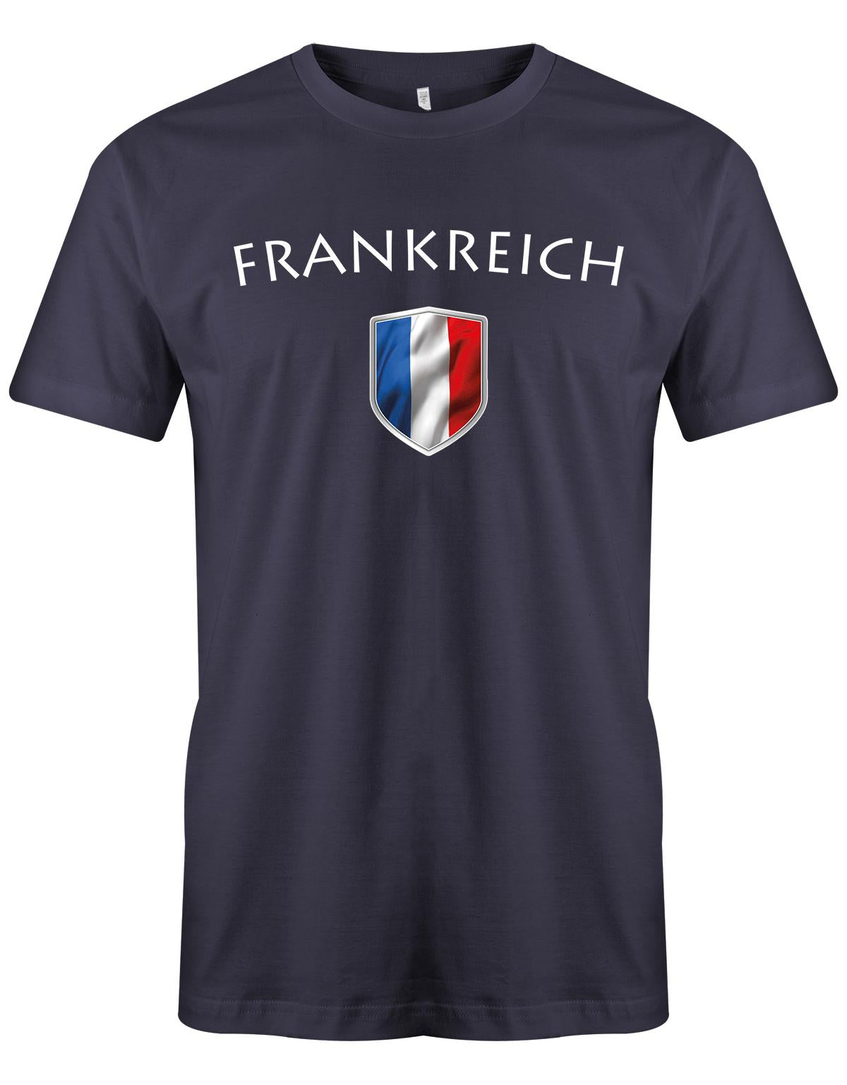 Frankreich-Herren-Shirt-Navy