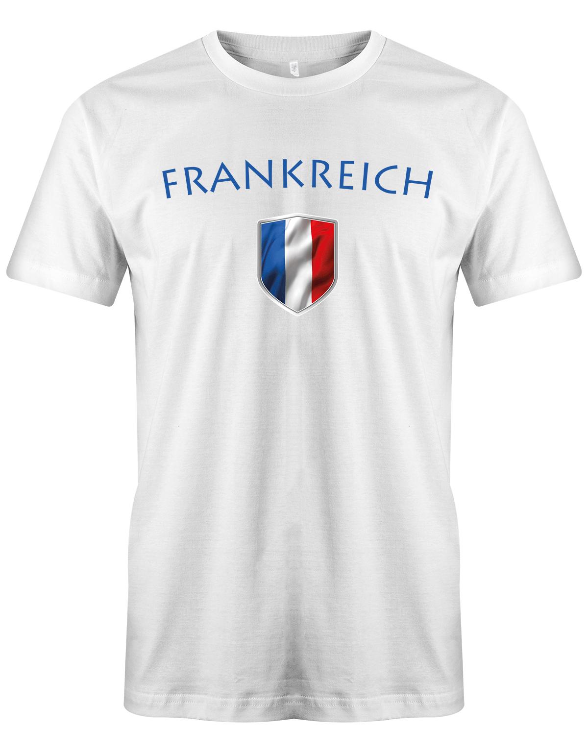 Frankreich-Herren-Shirt-Weiss