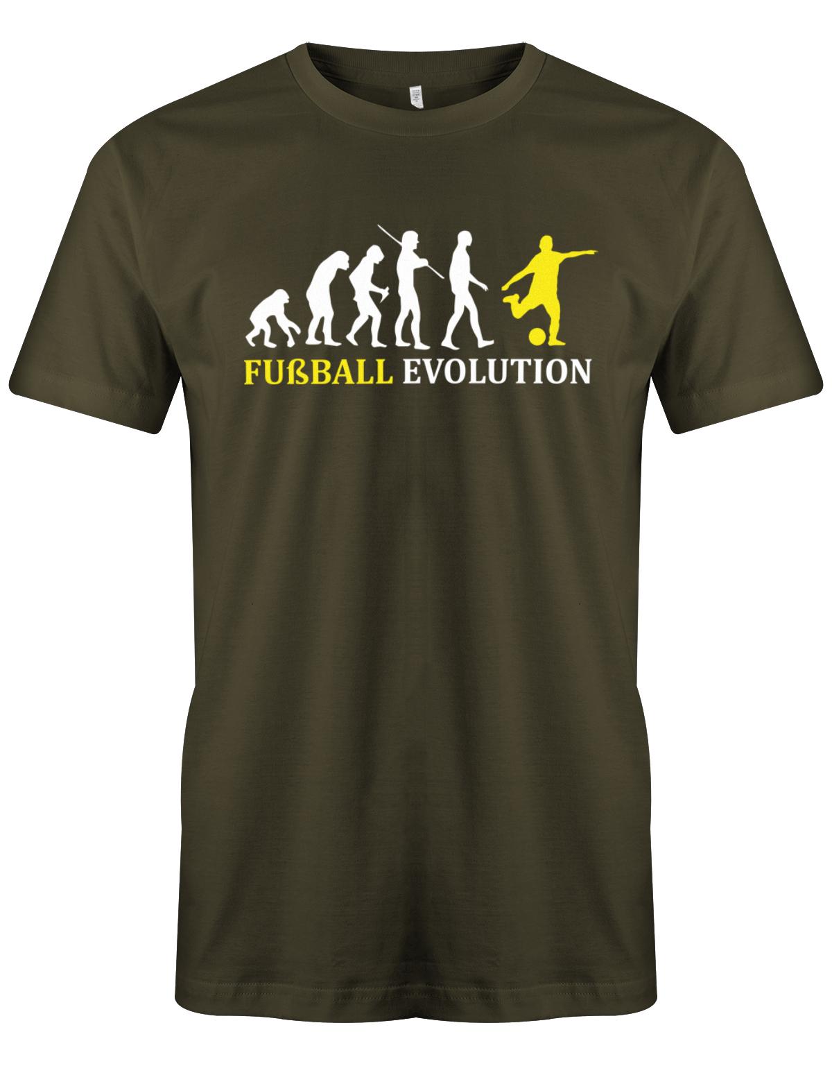 Fussball-Evolution-Herren-Shirt-Army-Gelb